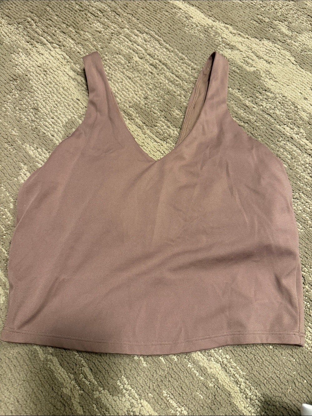 Free People Dusty Rose Cropped V-Neck Tank